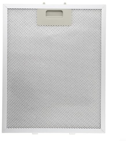 para Filtro plateado de 25 cm x 31 cm, para campana extractora, filtro de grasa de metal para ventilación de campana extractora (2 unidades)