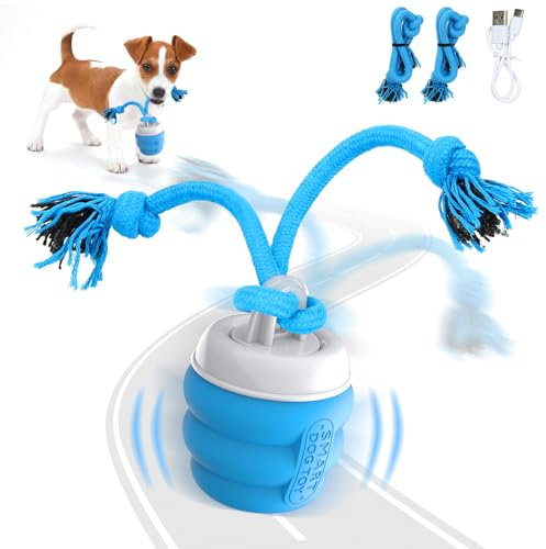 PUHOHUN Interactive Dog Toys for Boredom - Dog Toys to Keep Them Busy, Fun Moving Smart Automatic Active Rolling Ball for Small Dogs Self Play
