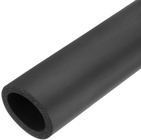 QUARKZMAN 2 x 45.7cm Rohrisolierung Schaumstoff, Durchmesser 40mm Isolierstärke 7mm Heizungsrohr Verkleidung für Fitnessgeräte, Rohre, Handhaben (Schwarz)