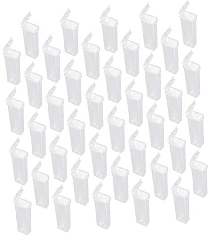 iplusmile 50stücke Labor Glas Objektträger Box Mit Fächern Für Mikroskop Präparation Aus Bruchsicherem Material Tragbar Sicher Und Einfach Zu Bedienen Geeignet Für Optischen Mikroskope
