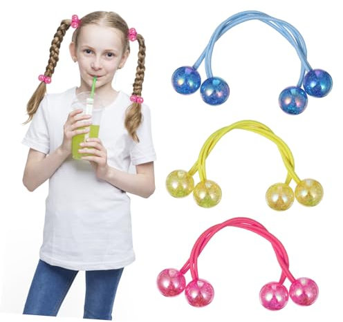 Gogogmee 9 Paare elastische Haarbänder haarring hairtinsle hair haarschmuck hair- hairband Rosa elastische Haargummis Haarspangen Haarband Blase Haargummis Haarball Haargummibänder