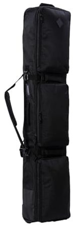 Qianly Skitasche, Gepolsterte Skiausrüstungstasche für Flugreisen, Snowboardtasche mit Doppelschulter