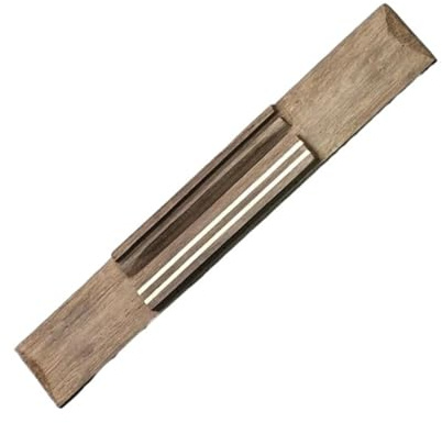 Professioneller Gitarrensteg 10 Stück Palisander-Steg für 6-saitige Konzertgitarre 185 x 29 mm Doppeldraht-Inlay mit Rillen