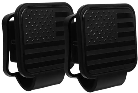 SOPOTUTU Anhängerkupplungsabdeckung und Anhänger mit Anhängerkupplung Schwarze 2-Zoll Gummi mit Verschleißschutz und Einfachem Einbau für Offroad Fahrzeuge