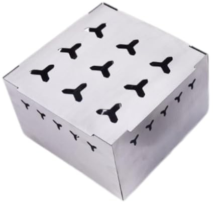 Caja ahumadora universal de acero inoxidable para parrilla de gas, suministros de barbacoa, resistencia a altas temperaturas, estilo C, estilo C