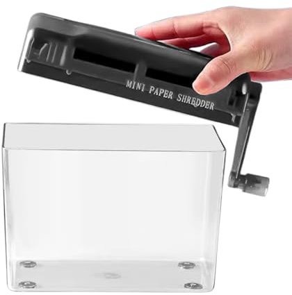 Small Shredders for Home Use | Desktop Shredder Paper Cutter for Document - Personal Cutting Machine for Classroom Office Home Credit Card Document Mail Notes Receipts Bills