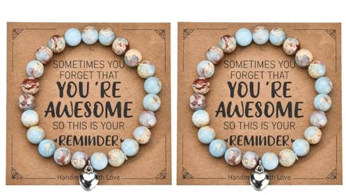 TIMJJG 2 Juegos De Pulseras De Piedra Shoushan, Pulseras De Regalo, Pulseras De Piedra Natural, Accesorios De Moda para Mujer, Adecuados para La Compilación Diaria Y Regalos.