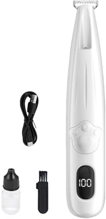 Máquina De Cortar El Pelo Para Gatos - Cortapelos Inalámbrico y Resistente al Agua,Recortadora De Pelo De Y Cachorros | Para Ojos, Oídos, Cara Y Nalgas Para Razas De Mascotas Pequeñas, Medianas Y Gran