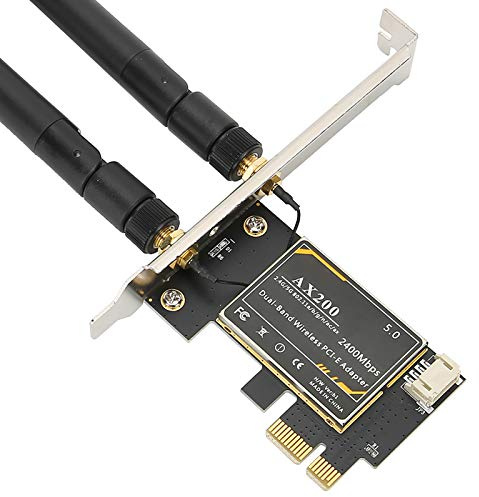 Taidda Tarjeta WiFi AX200 con Antena Externa Red Gigabit de 2,4 Gbps para 10 de 64 bits/para PC de Escritorio para Entorno de Red WiFi