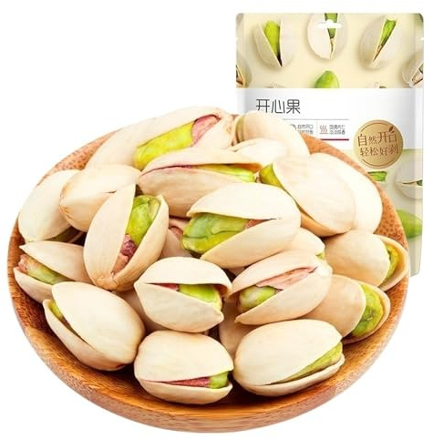 100 g di pistacchi, granelli grandi aperti, pelabili a mano, leggermente tostati, senza aggiunta di olio, snack portatile, freschezza protetta(2pack)