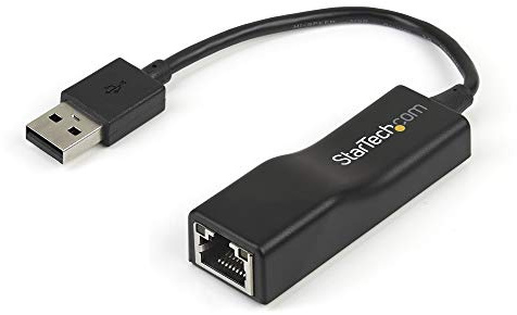StarTech.com USB 2.0 RJ45 snabb Ethernet-adapter – Lan Nic USB-nätverksadapter – USB 2.0 10/100 Mbit adapter i svart