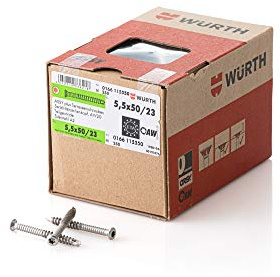 Würth Terrassenbauschraube Edelstahl AW20 5,5X50/23 Teilgewinde 250 Stück/Pack