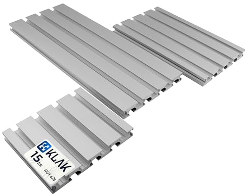 KLAK 15/120 - Aluprofil 15x120mm Nut 8 Aluminium Systemprofil Typ I 70cm 700mm