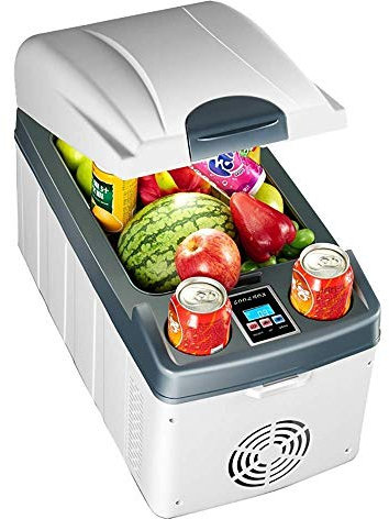 YIHANSS Autokühlschrank, 20 l, Dual-Core-Kühlung, Kühler für Haushalt und Autoelektronik und tragbare Digitale Temperaturkontrollanzeige für Autos und LKWs