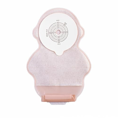 Lnlscle Einteiliger Stomabeutel, 10 Stück Atmungsaktiver Kolostomiebeutel, Passend Für 10–40 Mm, 400 Ml Volumen, Klettverschluss Für Inkontinenz/Stoma-Pflege