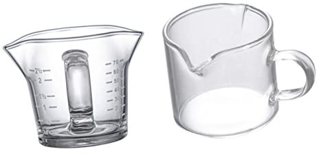 SHOWERORO 2pièces Tasse à Café Transparente Lot Pour Cuisine Et Boulangerie Outil De Mesure Pour Boissons Et Ingrédients