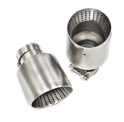 Auspuff Endrohre Für Golf 7 Für Golf R GTI Für 54mm 60mm 63mm Schalldämpfer Spitze 1 Stück Matte Edelstahl Auto Auspuff Spitze System Auspuffrohr Auto Auspuff Endrohr(1 PCS ID57MM OD101MM)