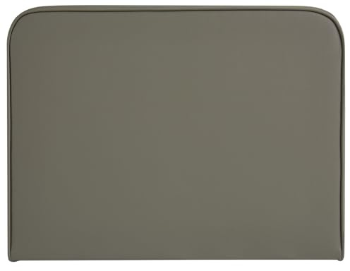 IDIMEX Testata da letto Ariela 90, Imbottitura, Fissaggio a Parete, Design Moderno Arrotondato, per letto 90 cm o meno, Grigio