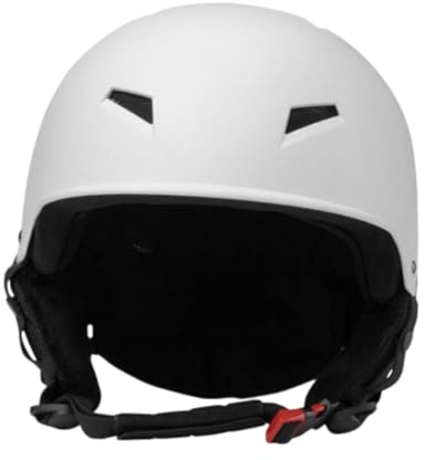 LeeQinersw Casco da dalla vestibilità Regolabile per Uomo E Donna, Copricapo da Snowboard, Bianco, M