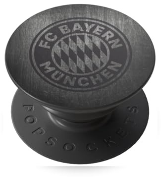 DeinDesign Popsockets PopGrip Handy Halterung Ständer Smartphone & Tablet Griff Metallic Look FCB FC Bayern München