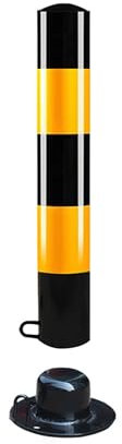 LHXLSH Sicherheitspoller Absperrpfosten, Parkplatzsperre Pfosten, Einfahrt Poller Pfosten, Zur Kontrolle Von Menschenmengen/Baustellen Veranstaltungen(750 * 76mm/29.5 * 3)