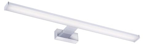 LED Wandlampe Metall in Chrom Bad Flur Wohnzimmer B:60 cm 10 W 4000 K neutralweiß 1550 lm Spiegel Licht Bilderleuchte Wandleuchte Modern AMSTEL