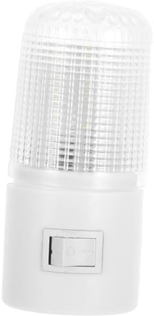 POPETPOP LED Nachtlicht 3w mit Schalter, Tragbar für Flur und Bad | Abs Gehäuse, Kleine Dekorative Birne, Geeignet für Kinder, Kompaktes Format