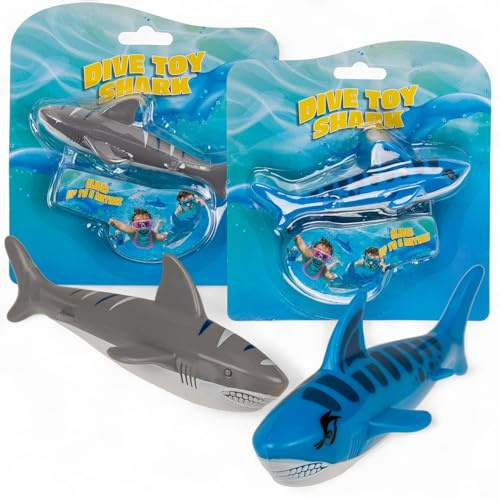 Mijoma Set di 2 giocattoli per immersioni, giocattolo scorrevole per piscina e vasca da bagno, portata fino a 6 m, esperienza subacquea per bambini