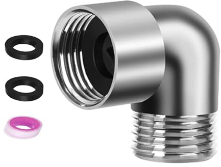 Handheld Shower Head Elbow Adapter Shower Arm Angles Adapter 90 Degree Shower Arm Elbow Connector for Shower Hose