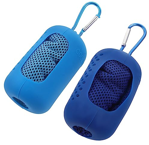 GOOHOCHY 2Juegos Toallas Microfibra para Deporte y Gimnasio Toallas de Enfriamiento Absorbentes con Estuche para Actividades