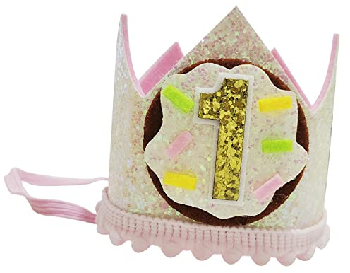 perfeclan -Geburtstagskrone, Baby-Krone, Geburtstagsparty-Hüte, Happy Birthday-Krone für Kindergarten-Kleinkinder