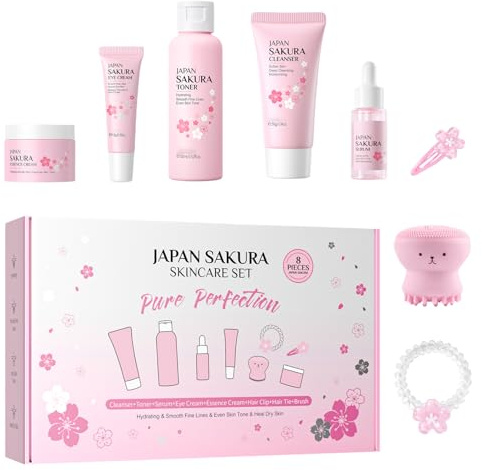 Set de Soins pour la Peau | Nettoyant Visage Naturel - Kit de Soin Nourrissant pour Amateurs de Beauté Porteurs de Maquillage Routine Quotidienne Voyageuses Épouses Mères Femmes Actives Petites