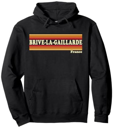 Graphisme rétro Vintage des années 80 à Brive-la-Gaillarde France Sweat à Capuche