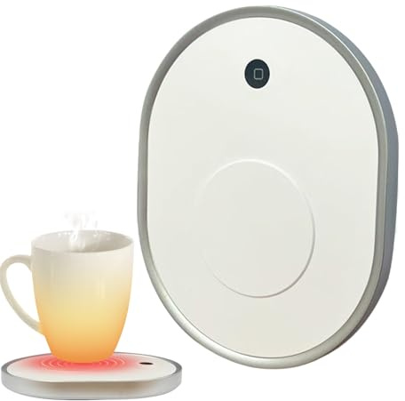Kaffekoppsvärmare: smart koppvärmare, värmeplatta, keramisk isolerad | Smart design med konstant temperatur, trådlös laddningsbas kommer att ha