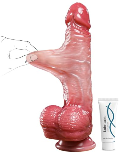 Sex Toys Realistic Dildo for Women - 8.7 Inch Stretchable Skin Anal Dildo