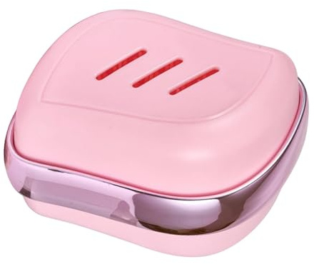 Cirraorive Haarshampoo Bürste 2 in 1 Doppelkopf Haar Kamm Shampoo Bürste Kopf Schrubber Gesicht Reinigung Bürste für Komfortable Massage für Haushalt, Pink A