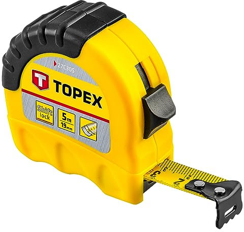 Topex ShiftLock - Flexómetro (5m / 16 mm)