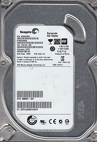 ST500DM002, W2A, SU, PN 1BD142-320, FW HP73, Seagate 500GB SATA 3.5 Hard Drive