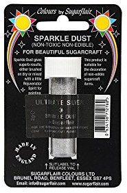 Non-Edible Sugarflair Sparkle Dust - Ultimate Silver 2g