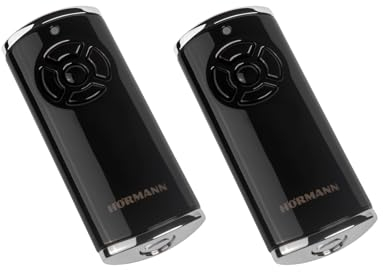 2x Hörmann HS5 BS Schwarz 5-Befehl Handsender BiSecur 868 MHz