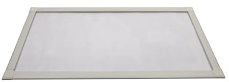 Windhager Couverture de puits de lumière télescopique, 80 - 140 cm x 40 - 60 cm, cadre en aluminium et tissu en acier inoxydable, Couverture de puits de cave, grille de protection de puits de cave