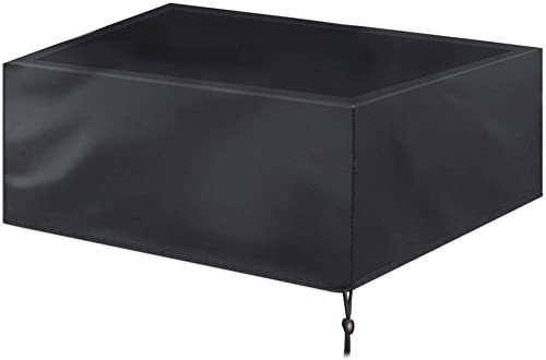 LGWG Gartenmöbel Abdeckung, 2,2 M ， 210D Schutzhülle Abdeckplane Abdeckhaube,Wasserdicht Wetterfest, Für Gartentisch Stühle Und Möbelsets - Schwarz - 225x116x82cm-287x155x82cm