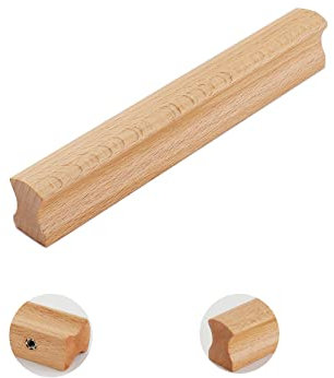 DuANgu Möbelgriffe Holz Bügelgriff Eiche Schrankgriff Holz Kleiner Griff Möbelgriffe Holztürgriff Bogengriff Küche Holzkn?pfe Schubladengriff (Hole Distance 128mm/5in)