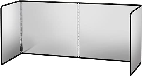 hicoosee Spritzschutz Faltbar Herd, Küchen-Spritzplatte, Spritzschutz für Pfannen, Antihaftbeschichtung Verzinktem Metallblech Küchen- und Herdschutz Herd-Spritzschutz Spritzschutz für Küche, L