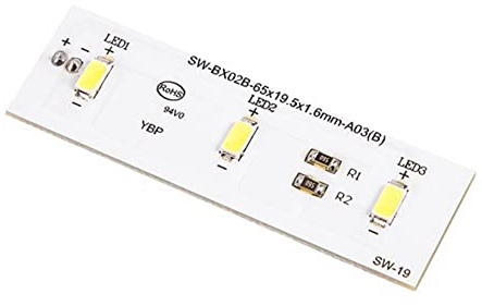 Iegefirm SW-BX02B SW-BX02B - Placa de luz LED para frigorífico ZBE2350HCA SW-BX02B