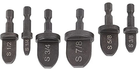 6 Unids Tubo Expansor Cojinete Acero Mango Hexagonal Tubo Partidario Mango Redondo Herramienta de Intercambio Aire Acondicionado Multifunción Tubería de Cobre Herramienta de