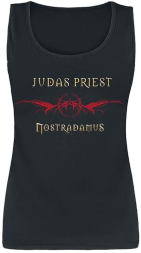 Judas Priest Wing Femme Top Noir XL 100% Coton Regular/Coupe Standard