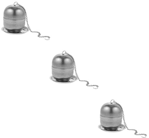 Zerodeko 3pièces Infuseur à Thé Réutilisable Acier Inoxydable Avec Support Filtre à Thé Boule Pour Tasses Accessoire Pratique Pour Amateurs Maison Au Bureau