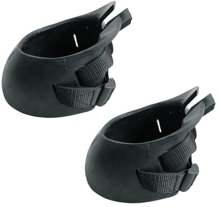 Btstil Hufschuhe für Pferde rutschfeste, Hufschutzstiefel mit Einstellbarer Dichtheit, Professionell Gummi Hufschutz für Pferde Reittraining, Lsolieren Schmutzwasser (2 Stück, M)