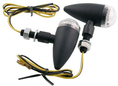 2EXTREME LED Blinker universal Aluminium schwarz matt Custom Chopper Motorrad